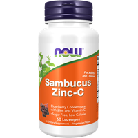 NOW Foods Sambucus Zinc-C - 60 lozenges