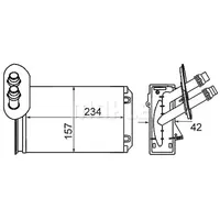 Mahle AH 20 000S Wärmetauscher Innenraumheizung u.a. passend für
