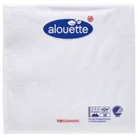 Alouette Servietten weiß 3-lagig 25,0 x 25,0 cm, 20