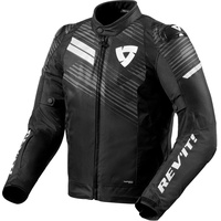 RevIt! Revit Apex H2O Motorrad Textiljacke, schwarz-weiss, Größe M