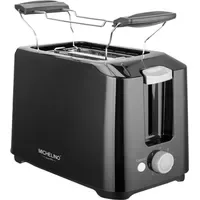 Michelino Toaster 2-Scheiben Schwarz