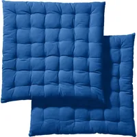 REDBEST Stuhlkissen Stuhlkissen 2er-Pack, Uni blau