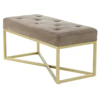 Qiyano Samt Sitzbank Iwalani Taupe | Gr.: onesize