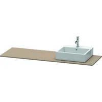 Duravit Konsole XSquare 160x55x1,6cm, m 1 Ausschn, Beck. re,