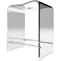 Schulte Duschsitz Acryl transparent Duschhocker 469 x 393 x
