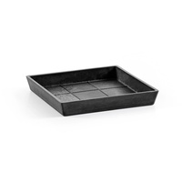 Ecopots Untersetzer Rotterdam Eckig Dunkelgrau 22 cm x 2,6