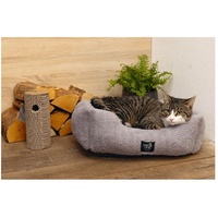 Beeztees Minus One Nox Katzenkorb, Hellgrau, 48x37x18 cm