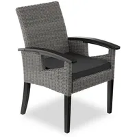 Tectake Rosarno Rattanstuhl  62,5 x 71,5 x 94 cm