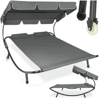 Tectake tectake® Gartenliege für 2 Personen,