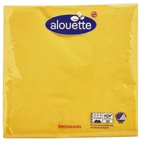 Alouette Servietten gelb 3-lagig 33,0 x 33,0 cm, 30