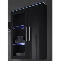 Höltkemeyer Vitrine »Line« Höhe 118 cm, schwarz