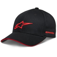 Alpinestars Rostrum Hat Herren Baseballkappe Schwarz/Rot Einheitsgröße
