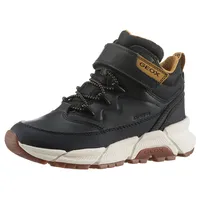 GEOX J FLEXYPER Plus Boy Ankle Boot, Black/DK Yellow,