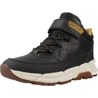 GEOX J FLEXYPER Plus Boy Ankle Boot, Black/DK Yellow,