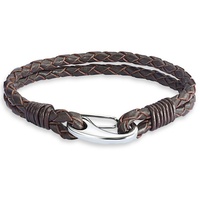 Rafaela Donata Ohrstecker Echtleder in Dunkelbraun Armbänder & Armreife
