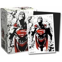 Arcane Tinmen Dual Art Superman Core Kartenhüllen Rot/Weiß (100)