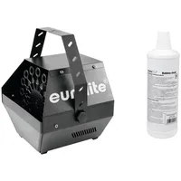 Eurolite Set Seifenblasenmaschine schwarz + Seifenblasenfluid 1l