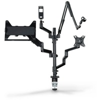 Hama Monitorhalterung für Streaming Setup, 4 Arme, höhenverstellbar, schwenkbar