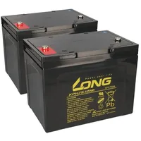 KungLong 2x Kung Long Bleiakku Batterie KPH75-12NE M6 12V
