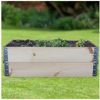 Buri 2X Hochbeet Palettenrahmen Frühbeet Pflanzbeet Gartenbeet für den