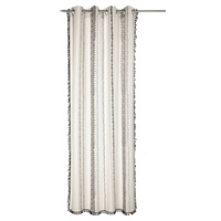 ALBANI Ösenvorhang MADU, Creme - Schwarz - 135 x