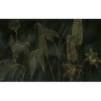 KOMAR Fototapete Darkest Green 400 x 250 cm