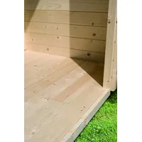Karibu Fußboden 280 cm x 220 cm Natur für