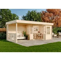 CARLSSON Gartenhaus Hanna-40 Natur 598 cm x 302 cm,