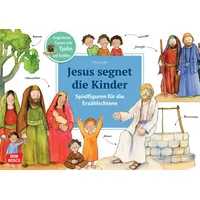 Don Bosco Jesus segnet die Kinder. Erzählschienen-Figurenset
