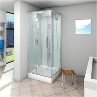AcquaVapore Duschkabine Komplettdusche Fertigdusche Dusche 100x100 cm ohne 2K