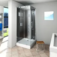 AcquaVapore Duschkabine Komplettdusche Fertigdusche Dusche 90x90 cm mit 2K