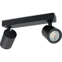 Linovum TENJO Spotlampe Decke 2 flammig schwarz mit 2x