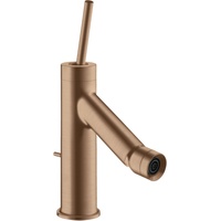 Hansgrohe Axor Starck Einhebel-Bidetmischer mit Pingriff und Zugstangen-Ablaufgarnitur brushed