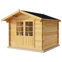 Alpholz Holz-Gartenhaus Roger-34 Natur 300 cm x 300 cm