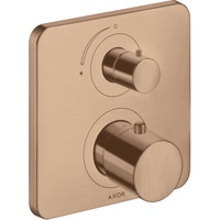 Hansgrohe Axor Citterio M Thermostat mit Absperrventil brushed red