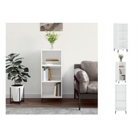 VidaXL Sideboard Hochglanz-Weiß 34,5x32,5x90 cm Holzwerkstoff