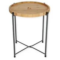 Bo-Camp Campingtisch Beistelltisch Carnaby M Tablett BBQ Klapptisch Bambus