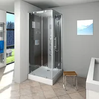 AcquaVapore Duschkabine Komplettdusche Fertigdusche Dusche 90x90 cm mit 2K
