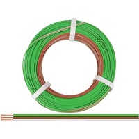 Donau Elektronik 325-485-50 Litze 3 x 0.25mm2 Grün, Braun,