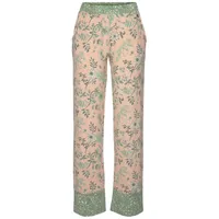 LASCANA Schlafhose Damen rosa-schilfgrün Gr.32/34