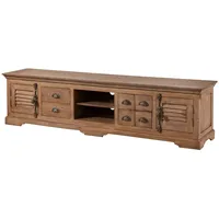 MASSIVMOEBEL24.DE TV-Board Mango 220x45x55 beige geölt TOULOUSE #09)