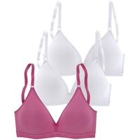PETITE FLEUR Bralette-BH Damen pink+weiß+weiß Gr.75A