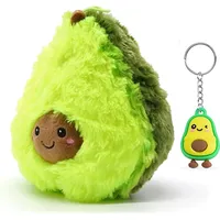 Soma Plüsch-Kissen Avocado 15 cm Sofa-Rückenkissen Rund Lebensmittel Spielzeug