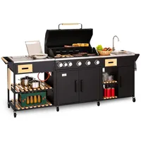 Klarstein Gasgrill für Camping Balkon Garten, Grill mit 6