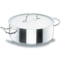 Lacor 50040 Bratentopf mit Deckel 40 cm Silber