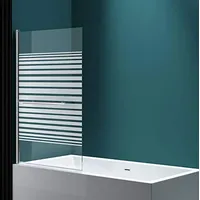 Mai & mai Duschwand für Badewanne faltbar 180° Sicherheitsglas