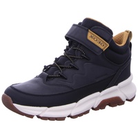 GEOX J FLEXYPER Plus Boy Ankle Boot, Black/DK Yellow,