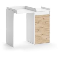 Vicco Waschmaschinenschrank Alf Weiß/Eiche 116 x 98 cm mit