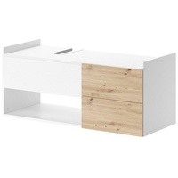 Vicco Waschbeckenunterschrank Alf Weiß/Eiche 105 x 45 cm mit