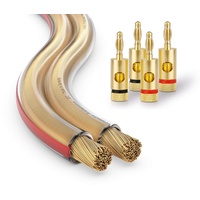 Conecto CC50552 OFC Professional Audio Lautsprecherkabel, Querschnitt 2x2,50mm2 (99,9%